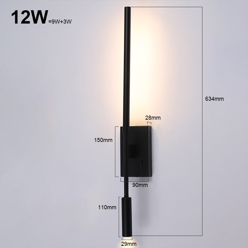 ZERN Minlast - Lámpara de pared LED moderna