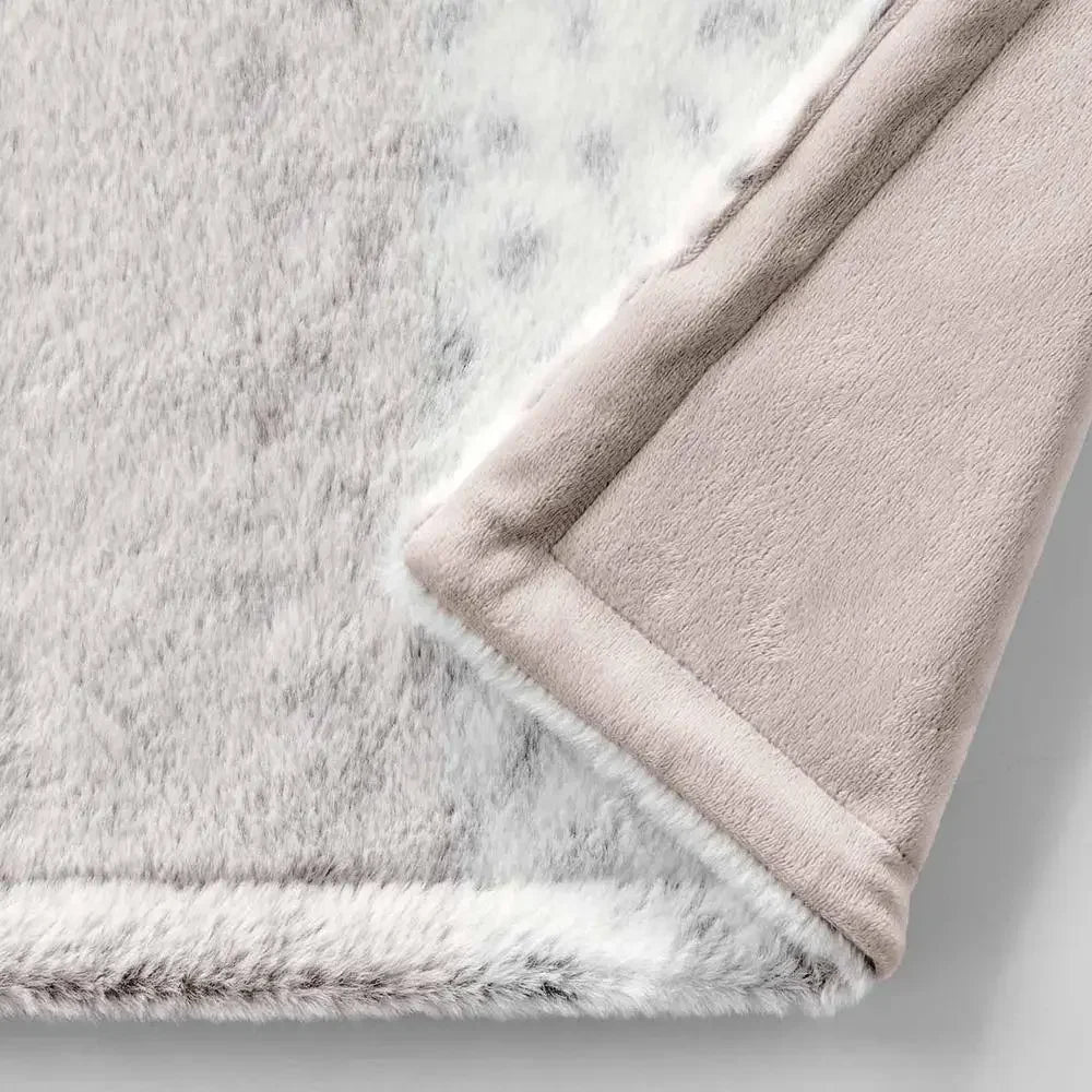 FauxFur Elegance - Coperta reversibile in microvisone