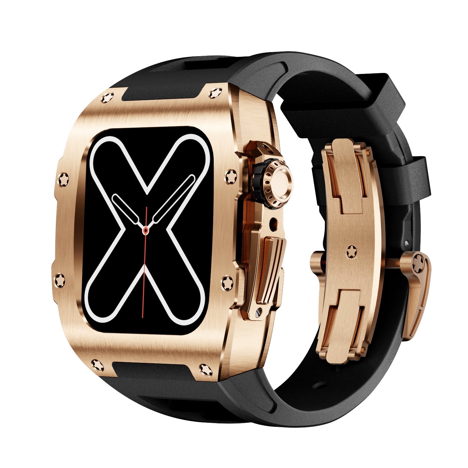 RM 9009 Série - Zlatý pouzdro na Apple Watch