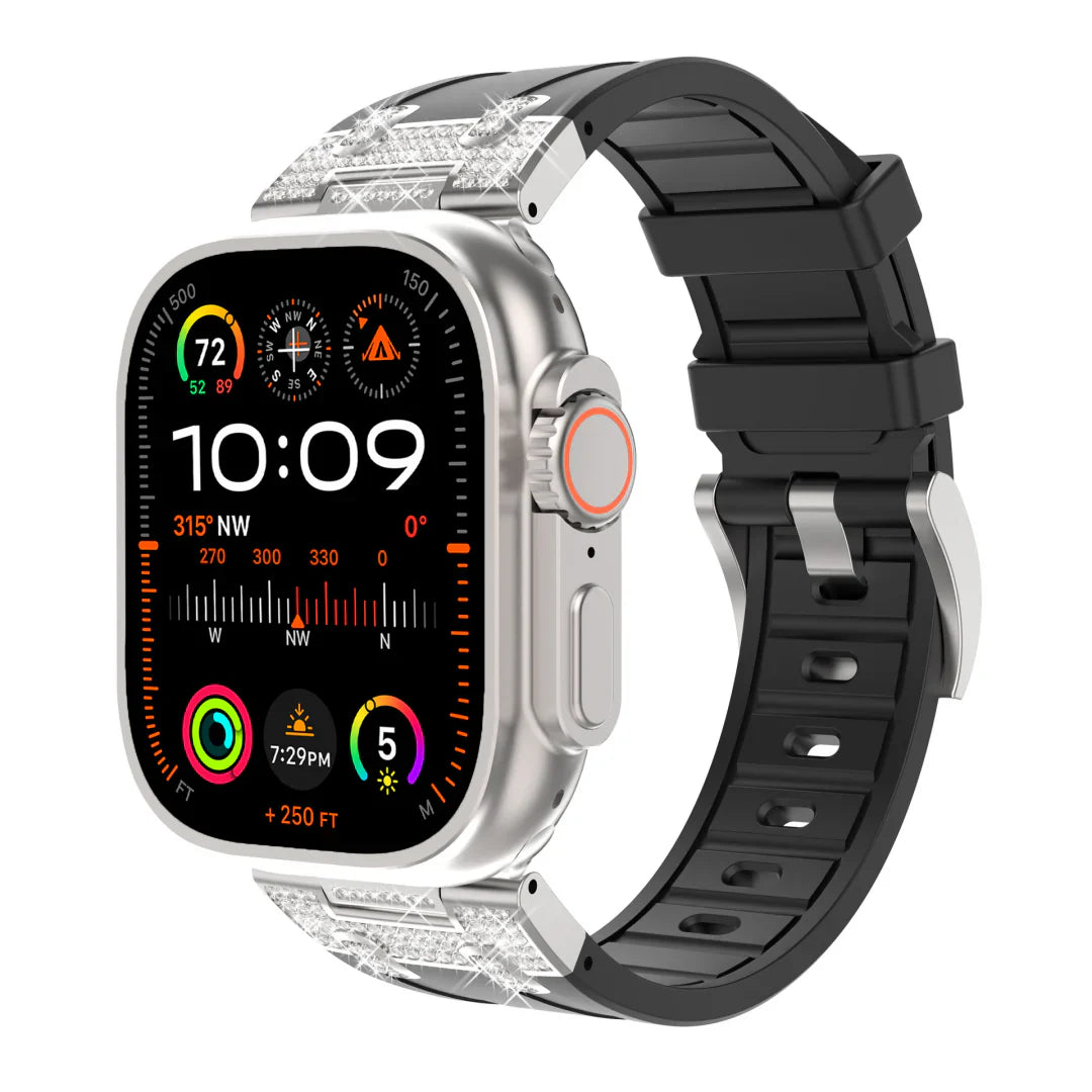 Silikonový diamantový pásek pro Apple Watch