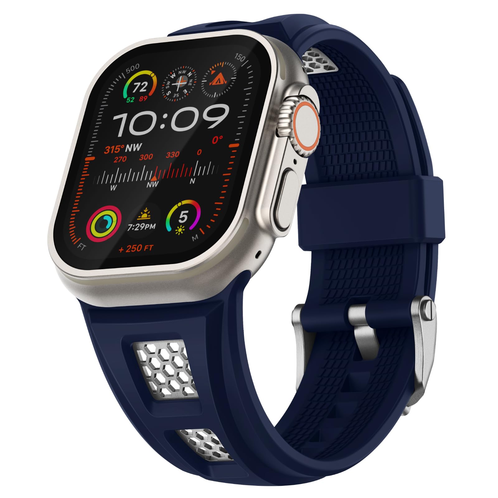 Cinturino Sport in Silicone Rugged Grid per Apple Watch