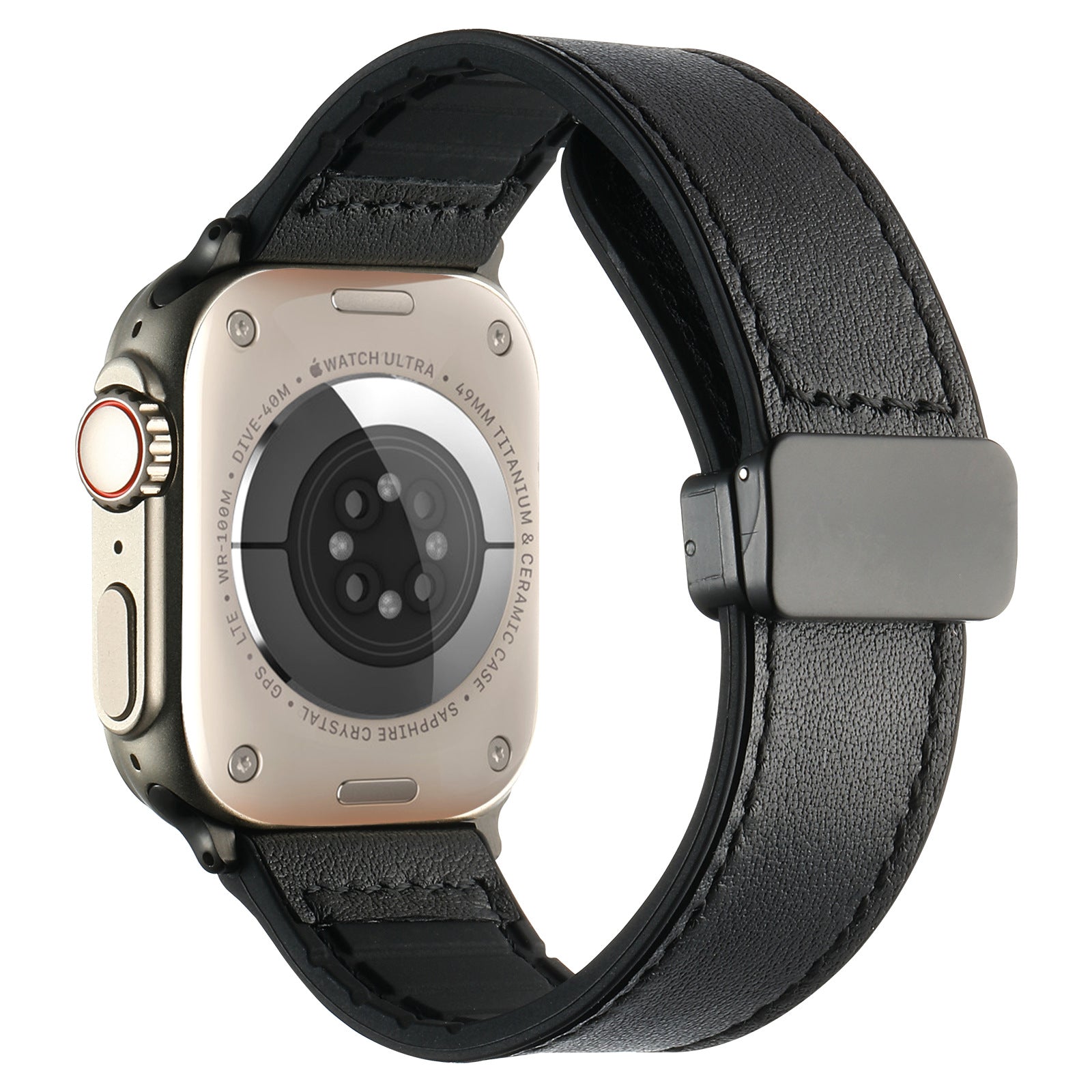 Leren Silicium Band Voor Apple Watch