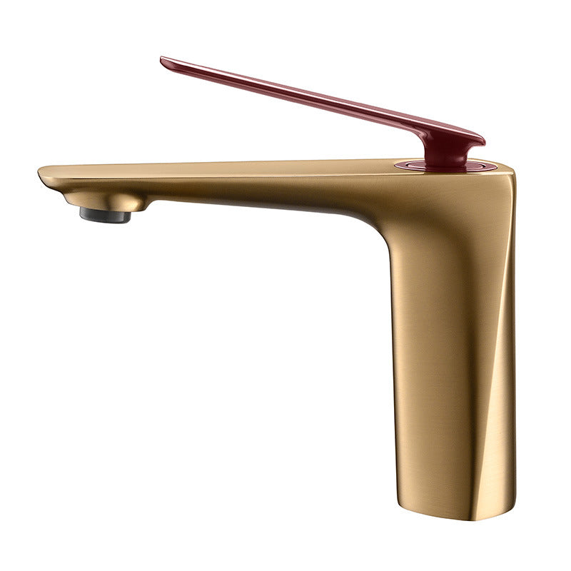 Single Hole Single Handle Brass Vessel Bathroom Sink Faucet