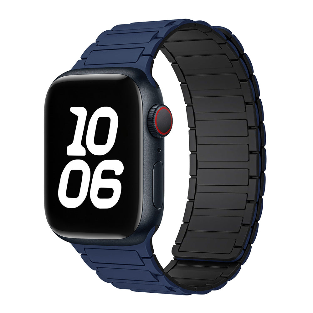 Silicone magnetic loop watch band For Apple Watch