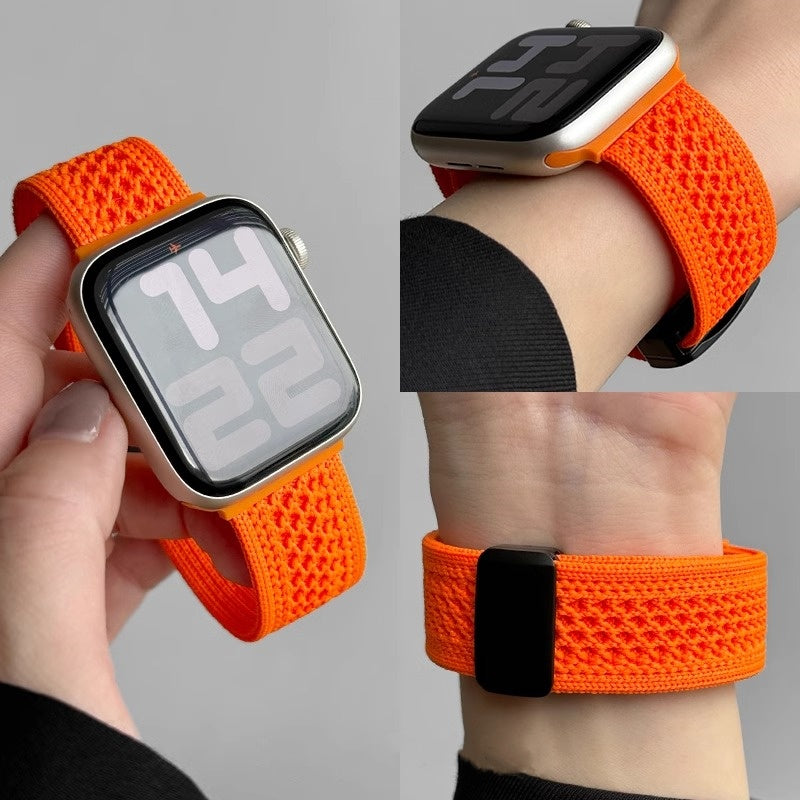 Bracciale in nylon intrecciato con chiusura magnetica per Apple Watch