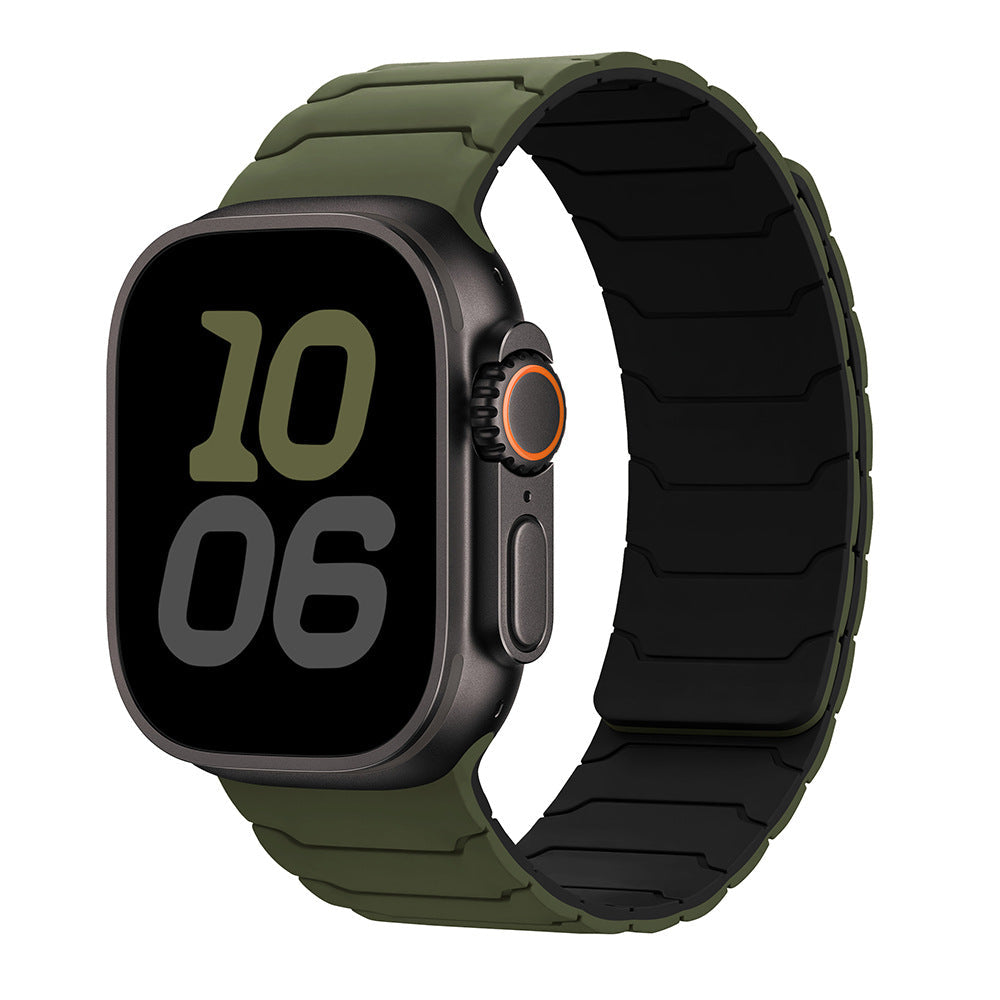 Armor Warrior Silikon Magnetische Uhrband für Apple Watch