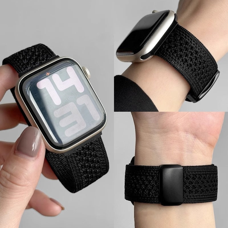 Bracciale in nylon intrecciato con chiusura magnetica per Apple Watch