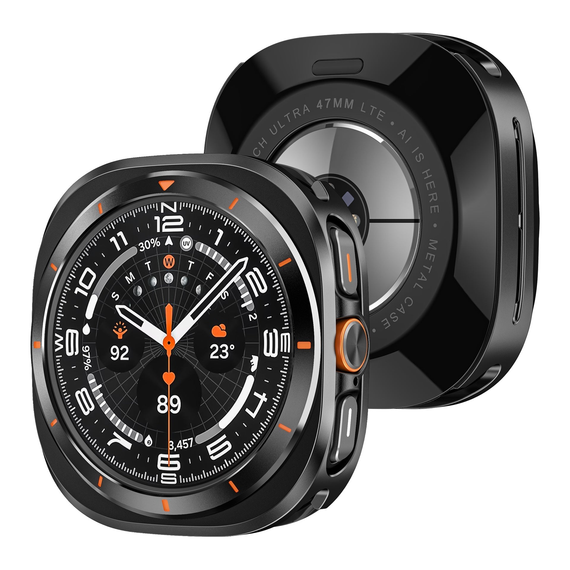 Funda Protectora Metálica a Prueba de Rayones 360° Completa para Samsung Galaxy Watch Ultra