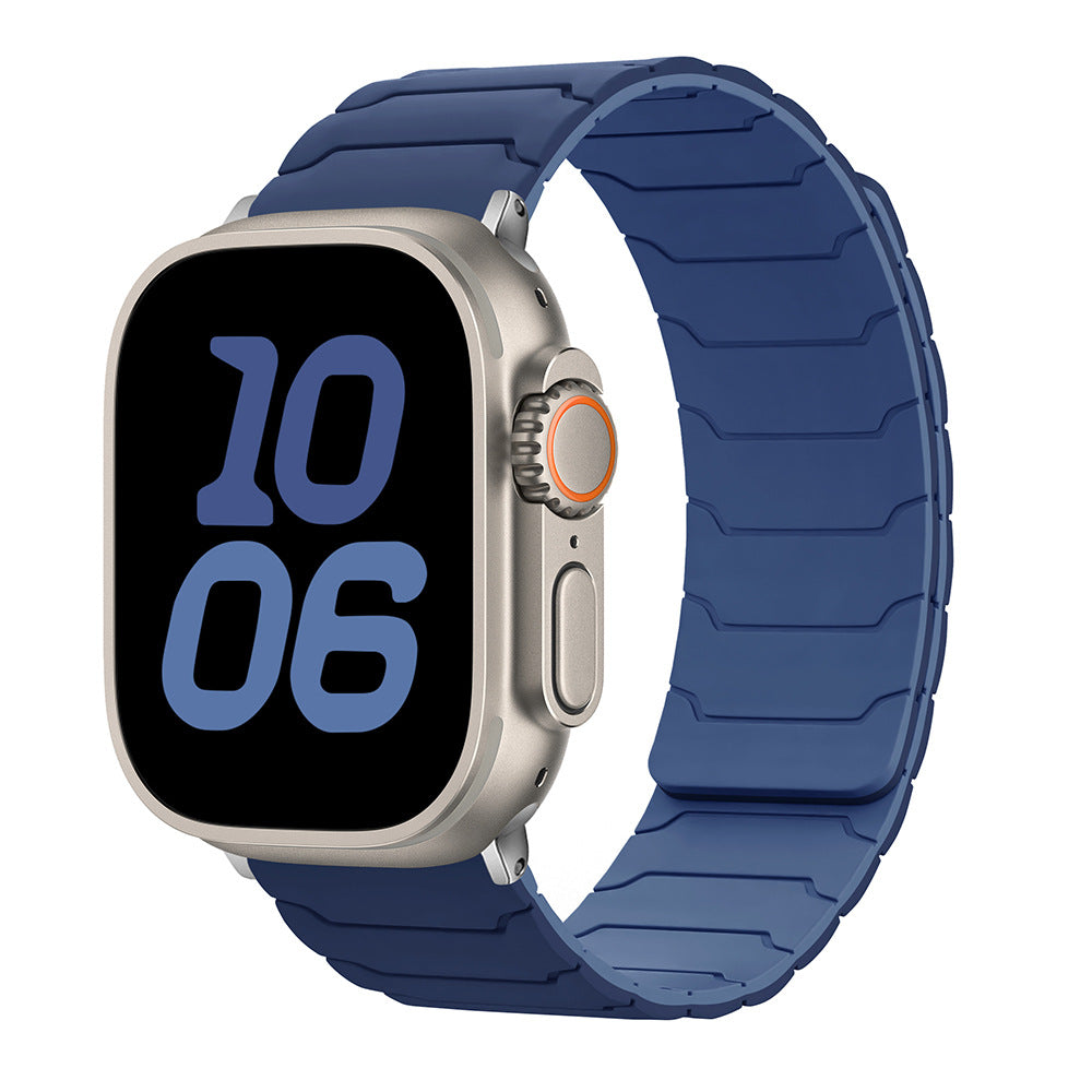 Armor Warrior Silicone Magnetic Watch Strap for Apple Watch