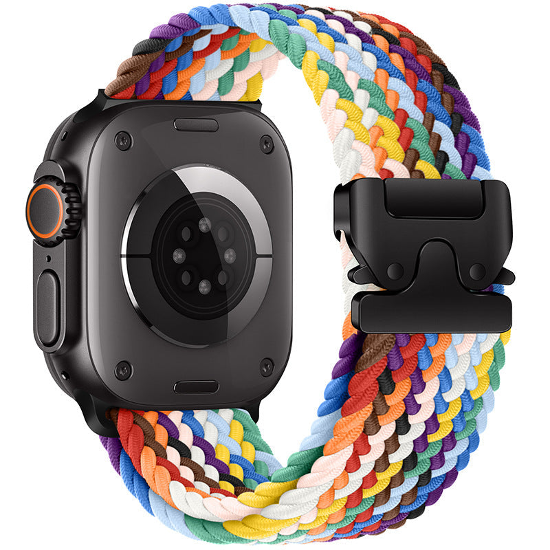 Elastische nylon parachute gesp horlogeband geschikt voor alle Apple series