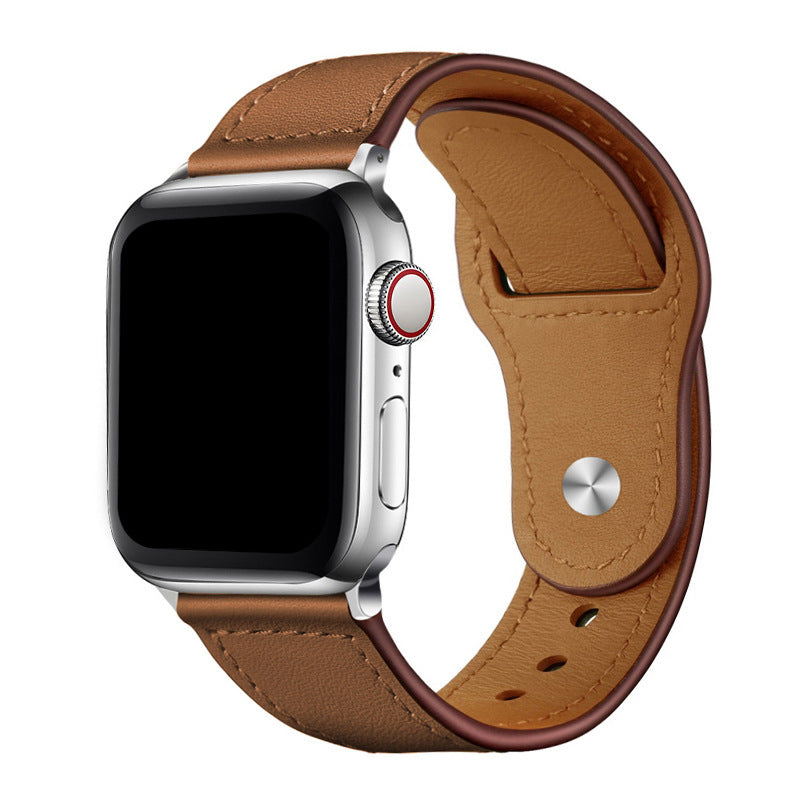 Leren lusband voor Apple Watch