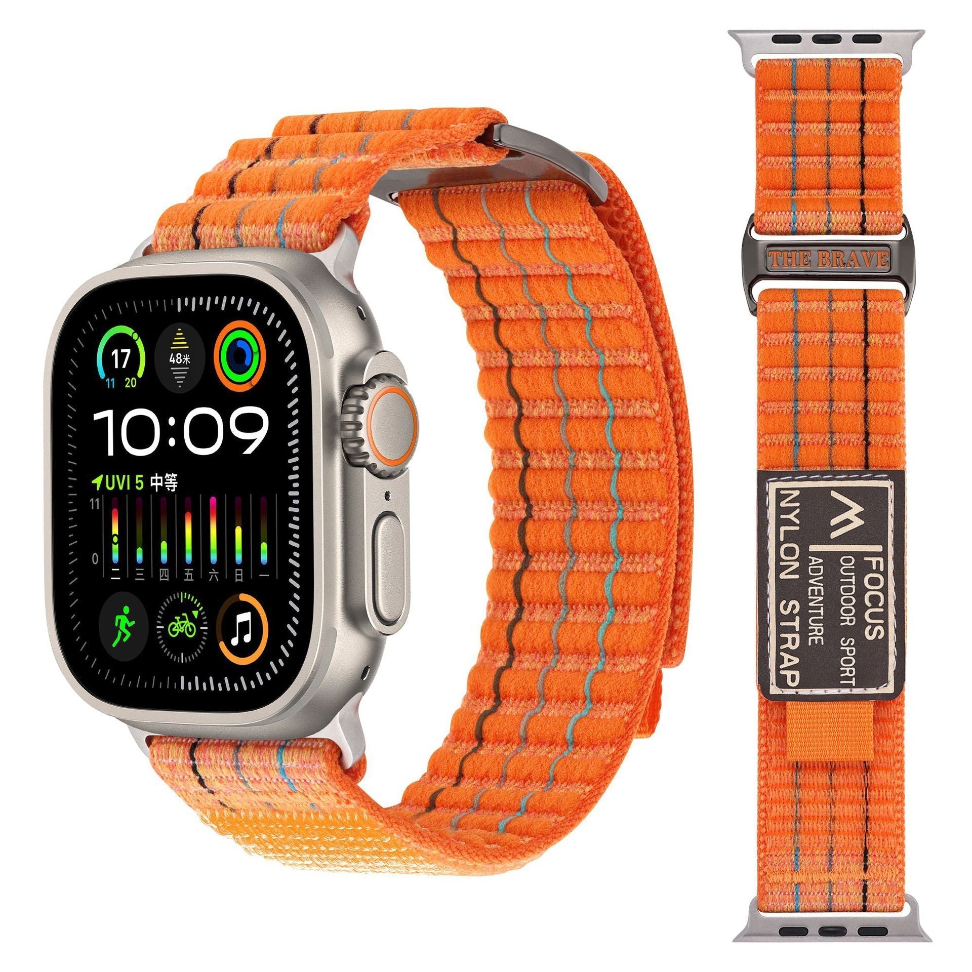 FOCUS Trail Loop Nylon Band Voor Apple Watch