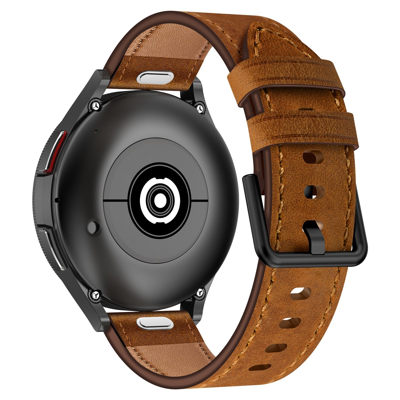 Correa de reloj de cuero genuino para Samsung Galaxy Watch 4/5/6/7-20mm