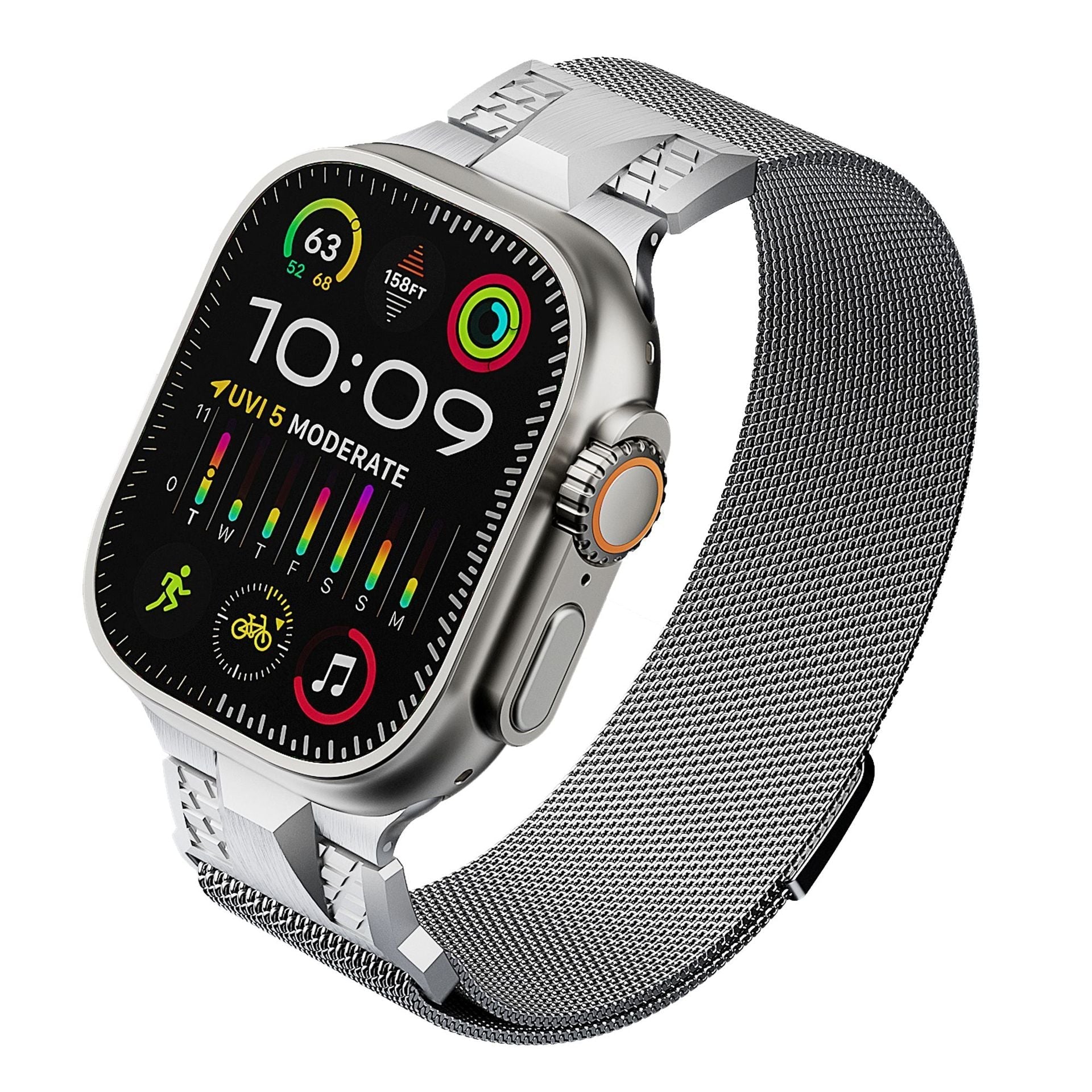 Mecha Milanese Loop magnetband för Apple Watch