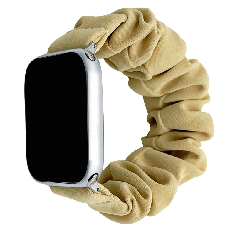 Banda de pelo rota de seda suave de moda para Apple Watch