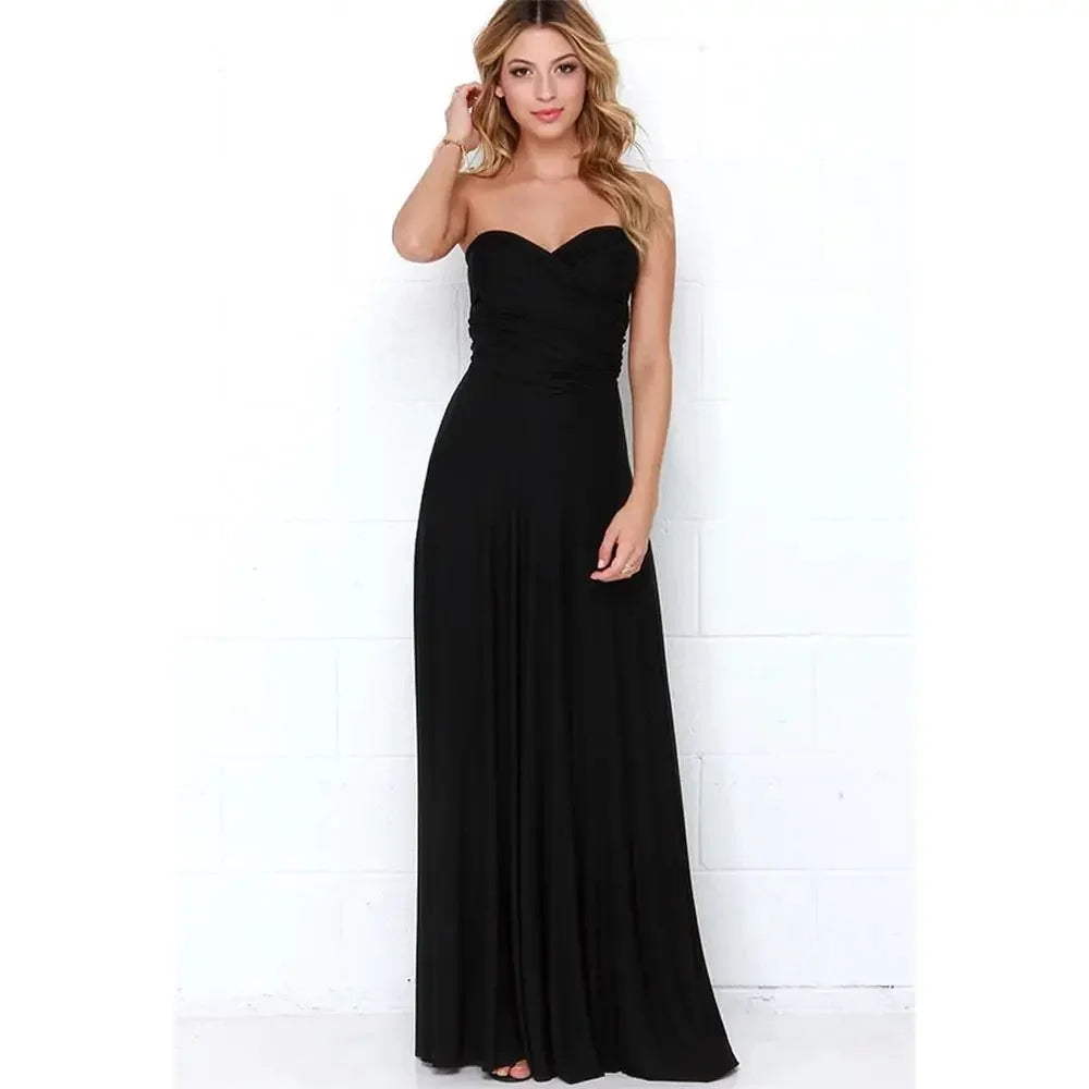 Sara Multiway Convertible Boho Maxi Šaty - Sexy a Elegantní