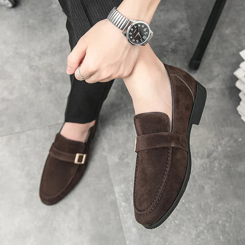 FusionFit Herren-Loafer mit Schleife und spitzem Design