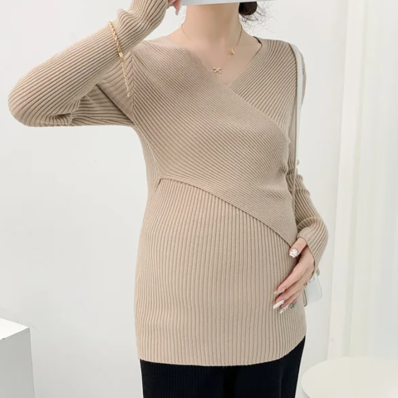 Crossover Maternity & Nursing Sweater