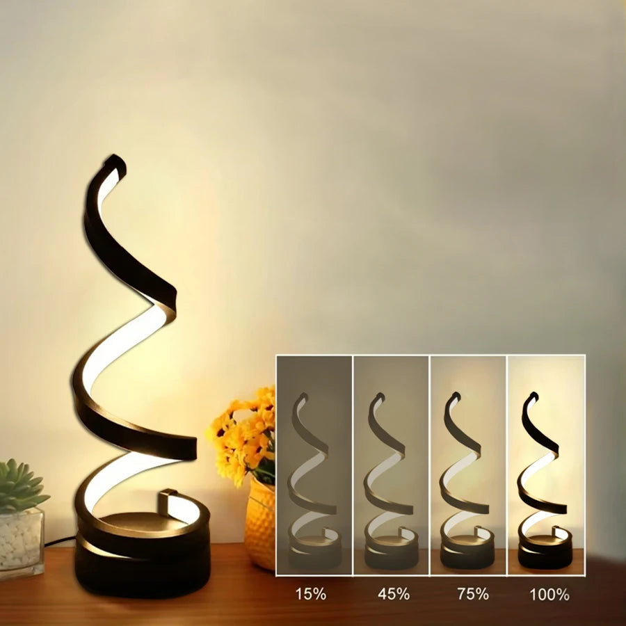 Spiral Modern | Dimmable Desk Lamp