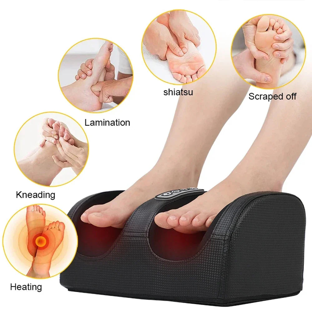 RelaxPro: Electric Shiatsu Foot Massager – Deep Tissue Heated Relief for Tired Muscles