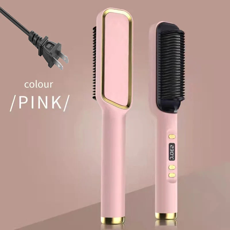 Electric Hot Comb Multifunctional Straight Hair Straightener Comb