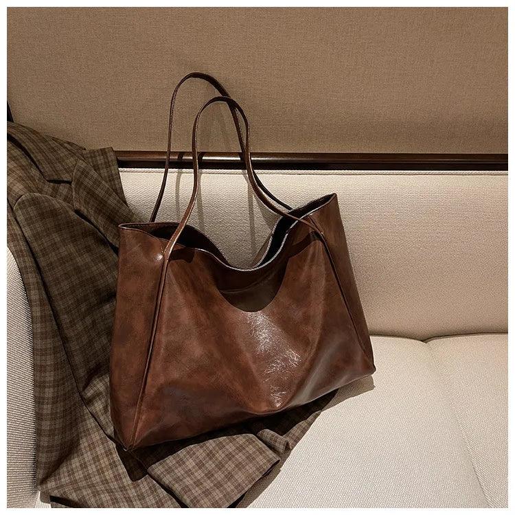 Samsara Soft PU Leather Tote Bag - Vrimlo