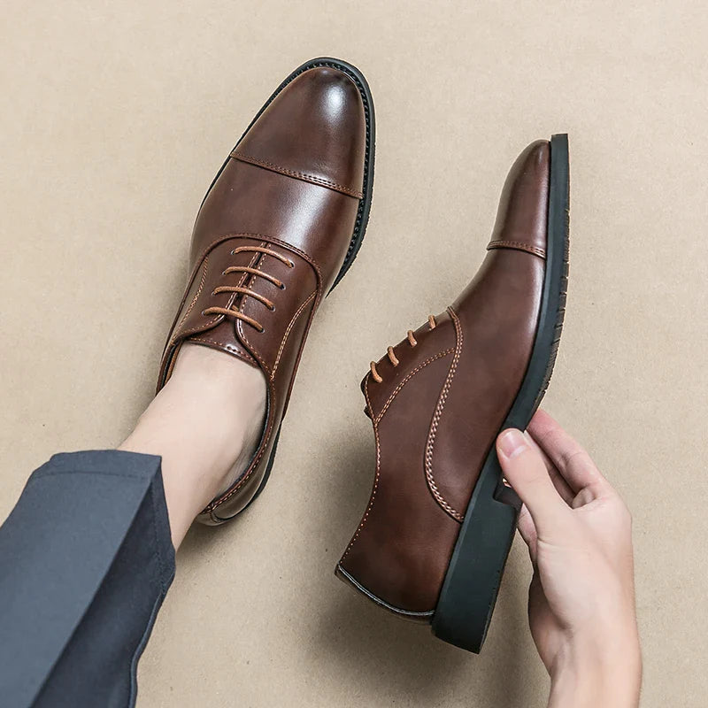 Neue luxuriöse Business-Lederschuhe für Herren – bequem, stilvoll und elegant