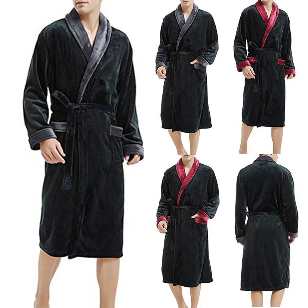 GentleTouch - Peignoir/robe de chambre chaud pour homme