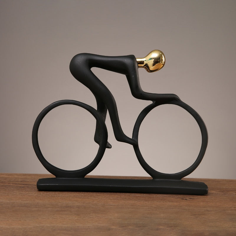 Vrimlo® Nordic Abstract Cyclist Sculpture