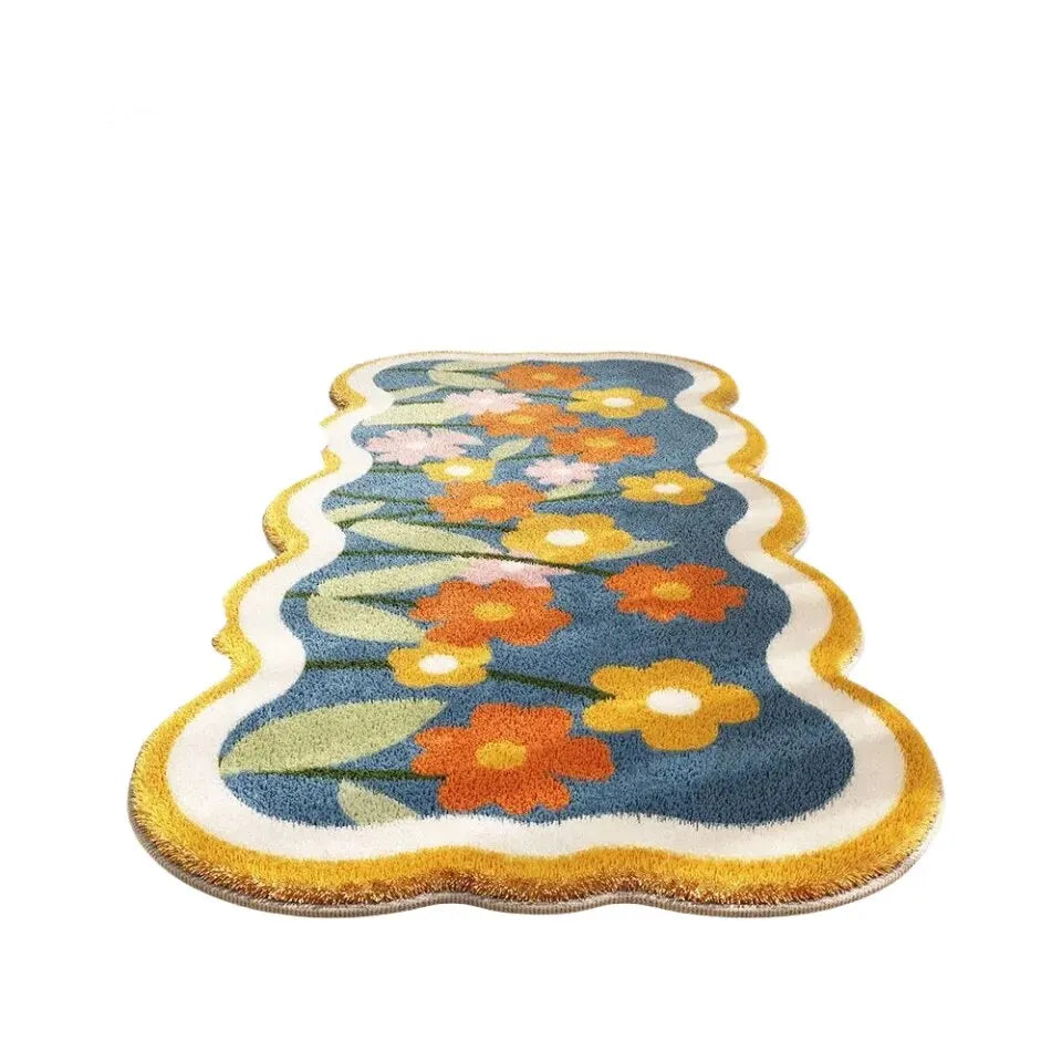 Floral Cashmere Dirt Resistant Rug