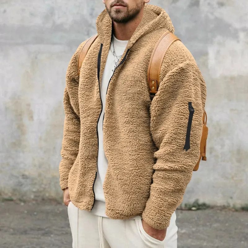 Niklas - Modern fleece sherpa jacket pullover for men