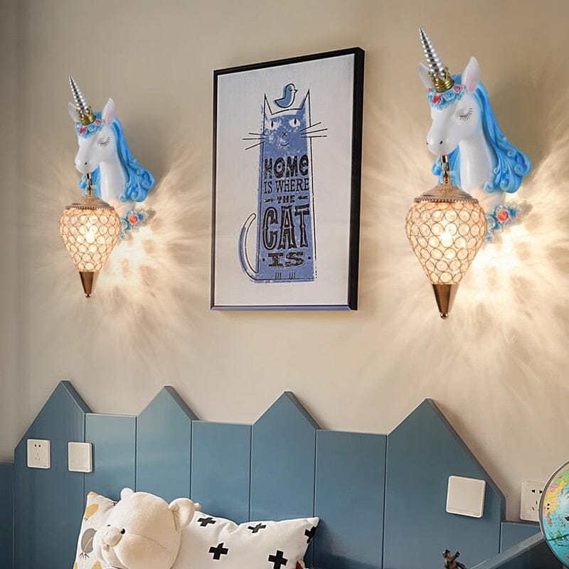 Unicorn Resin Wall Lamp