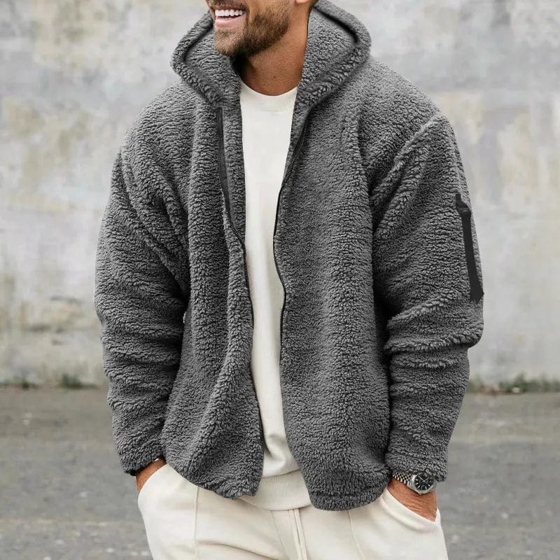 Niklas - Modern fleece sherpa jacket pullover for men