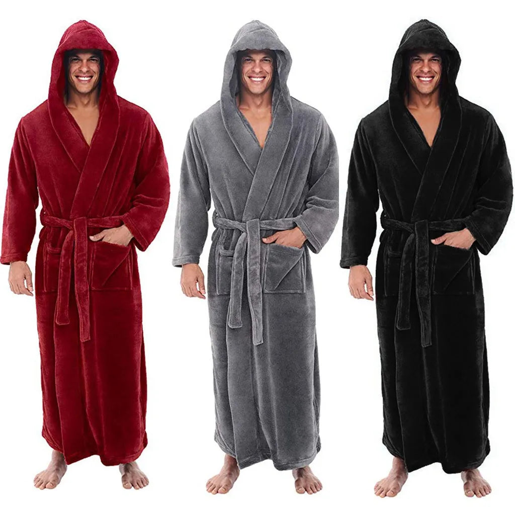 HoodedChill – Cozy Bathrobe for Men