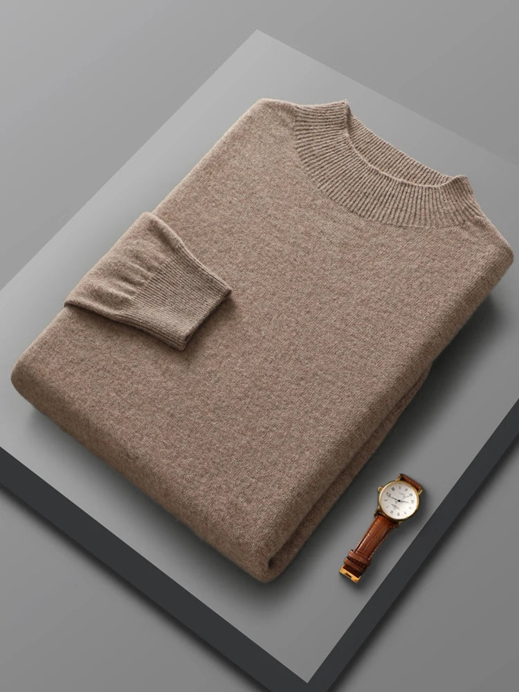 Elias: Syksyinen 100 % Merinovilla Neulepusero Cashmere Knitwear