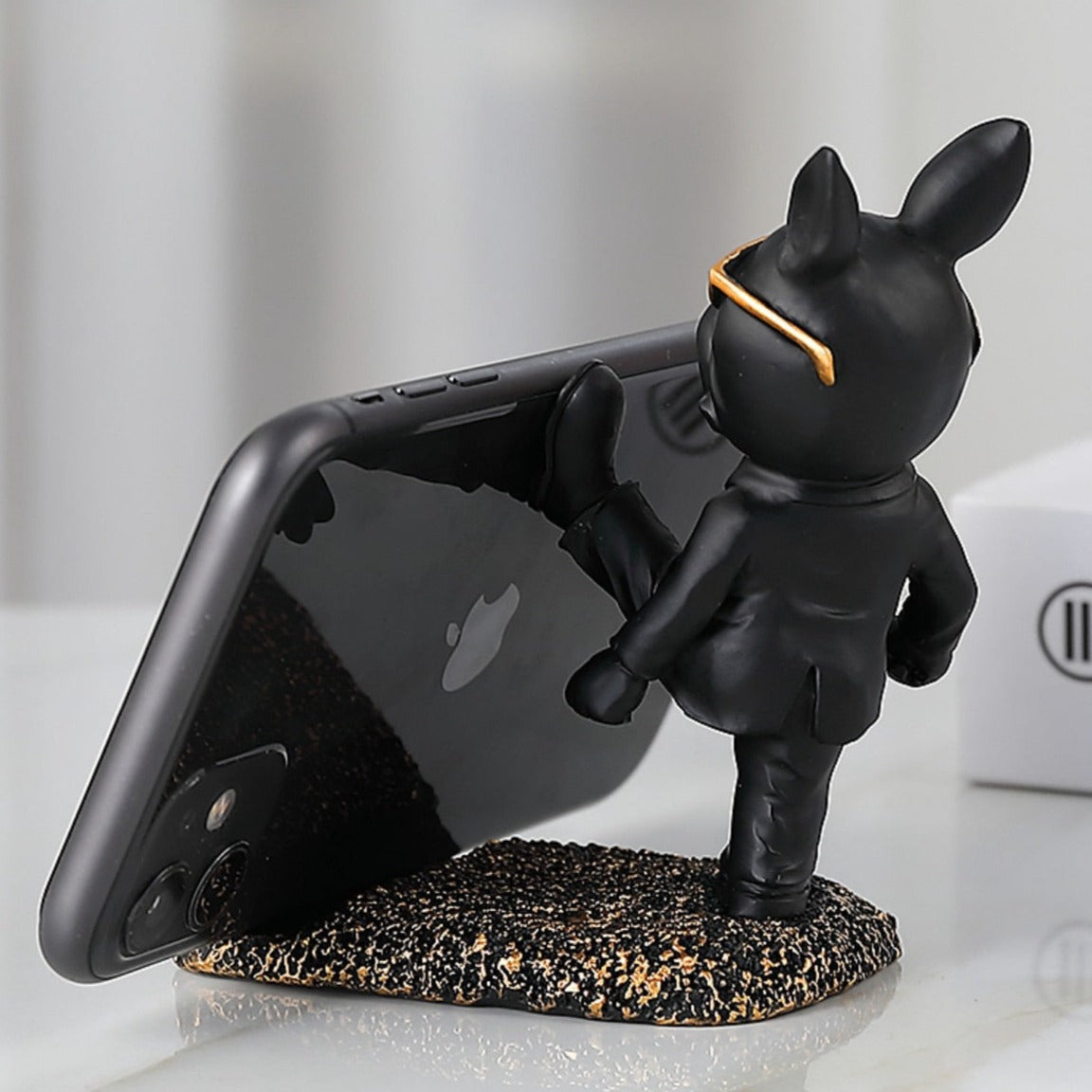 Vrimlo® Suporte para Telefone Móvel Kung Fu Bulldog