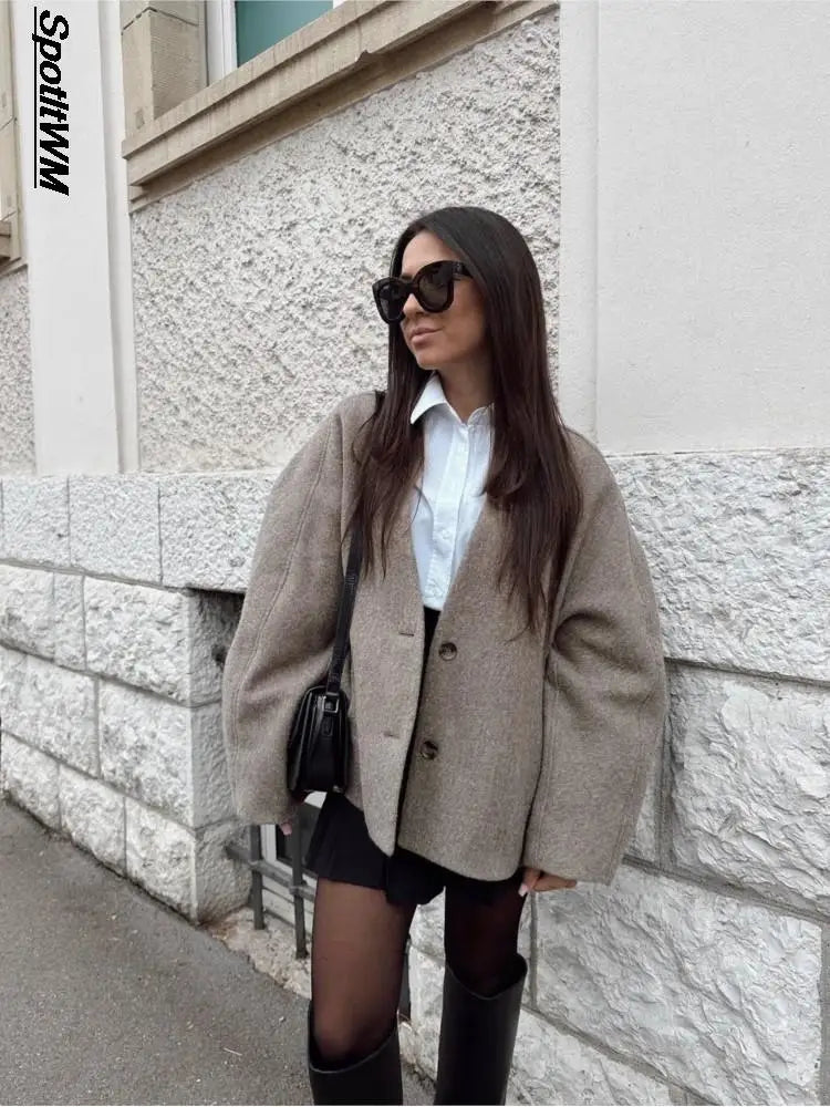 Inaya: Vintage Autumn Blazer/Coat Jacket