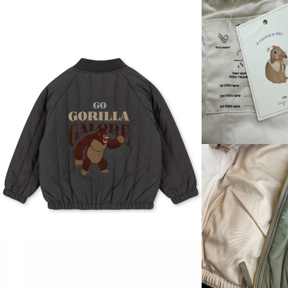 Accogliente giacca per bambini in lana d'agnello – Capispalla invernale unisex per neonati e bambini