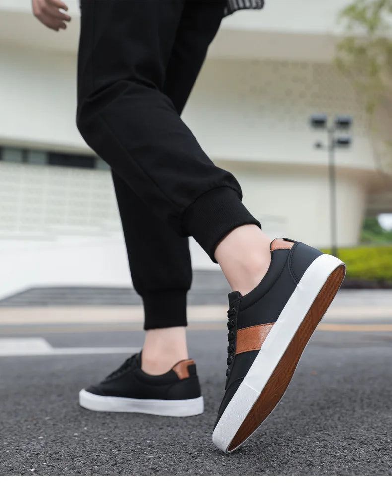 Street Style Läder Sneakers