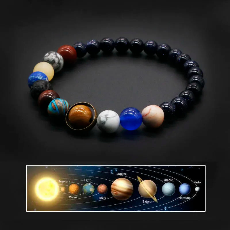 Pulsera con dije de galaxia