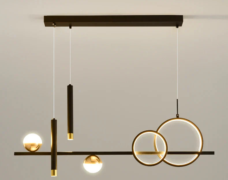 Lampes suspendues LED minimalistes modernes Komnab avec projecteur télécommandé