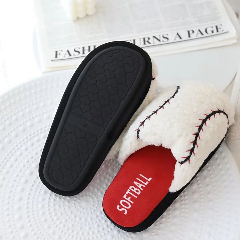 Alphi Cozy Ball Slippers - Soft Plush Indoor Winter Shoes