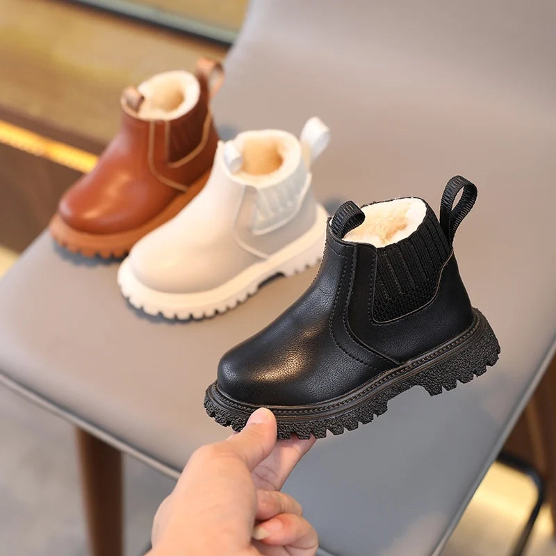 Botas de Inverno Outono para Crianças - Super Quentes e Estilosas para Rapazes e Raparigas