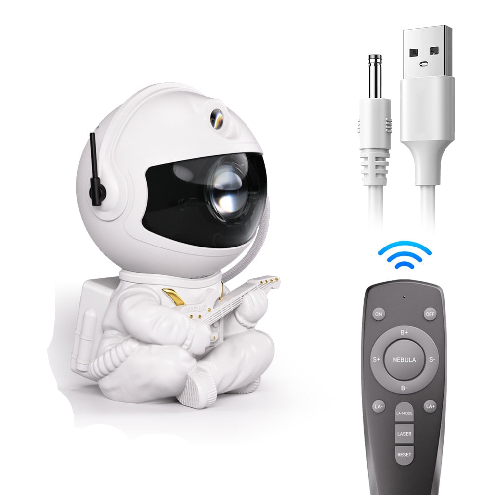 PQ Remote Control Astronaut Galaxy Projector