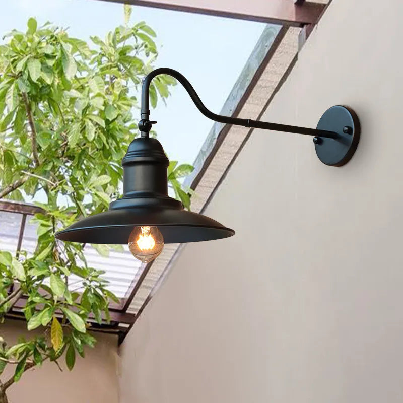 Amerikaanse Vintage Buiten Tuin Wandlamp