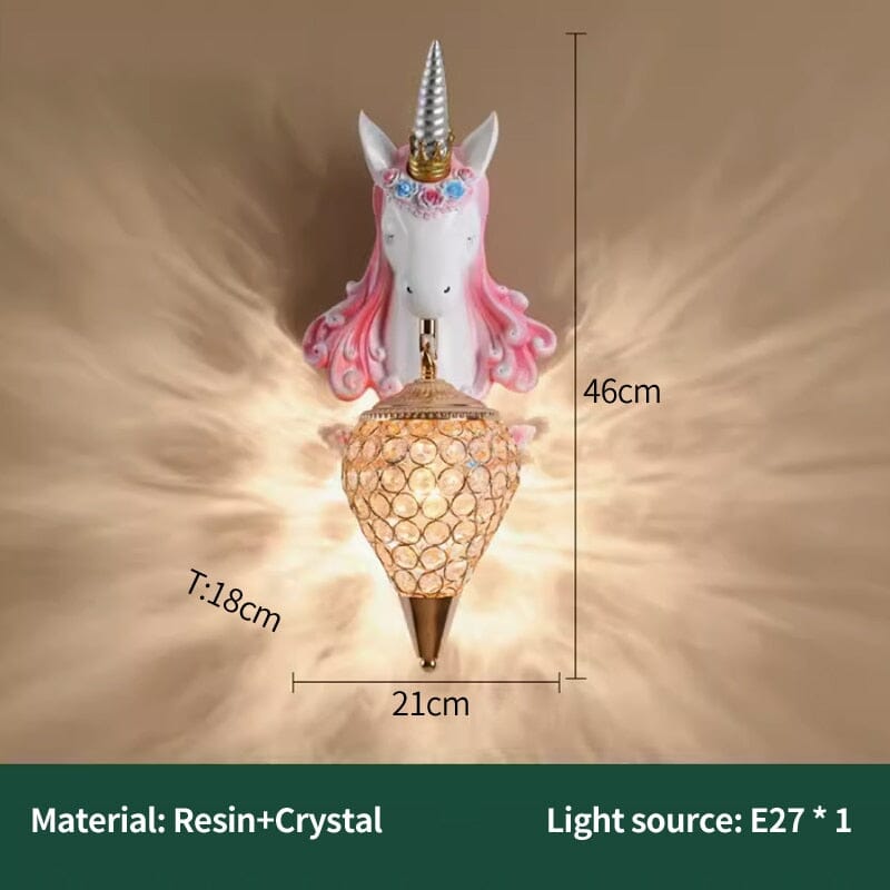 Unicorn Resin Wall Lamp