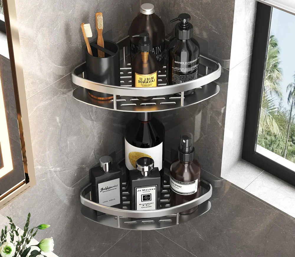 Winnie Wall-Mounted Shower Shelf – No-Drill Bathroom Organizer