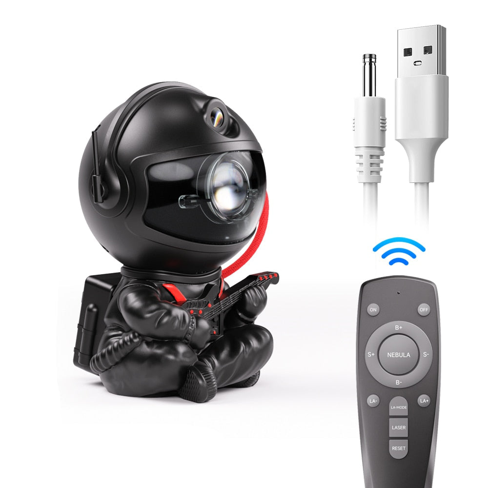 PQ Remote Control Astronaut Galaxy Projector