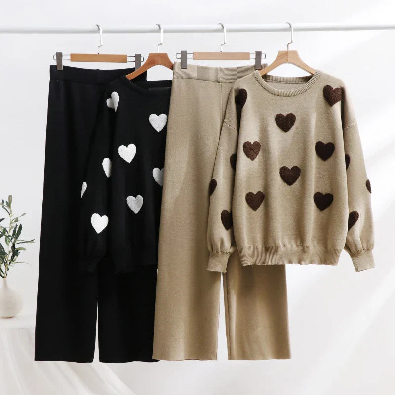 Conjunto de Lounge Heart Knit