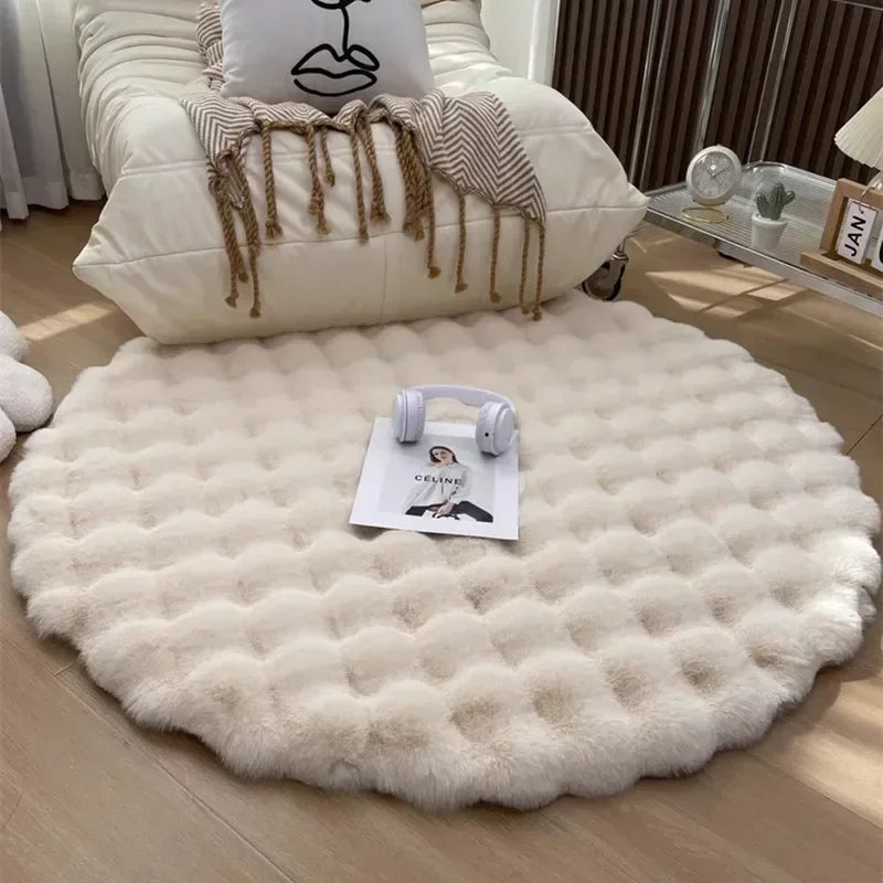 Plushy Nordic Round Rug